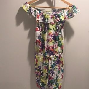 Colorful Tropical Romper